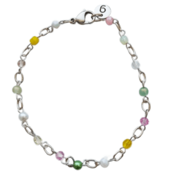 The Tea Rose Collection - Drawing Room Gossip - Dainty Beaded Bracelet