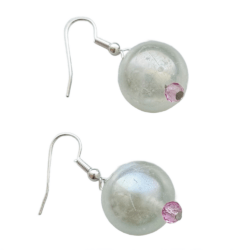 The Tea Rose Collection - Crumpets & Crystals - Single Drop Earrings