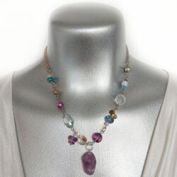 Lake Superior Collection - Amethyst Pendant Necklace - 5