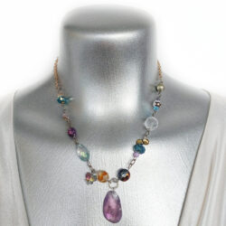 Lake Superior Collection - Amethyst Pendant Necklace - 11