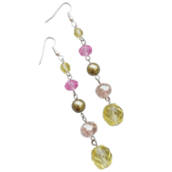 The Tea Rose Collection - Lady Bramble’s Secret - Five Bead Earrings