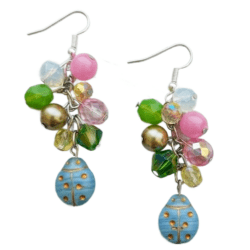 The Tea Rose Collection - The Estate Garden Asymmetry - Chunky Chain Earrings