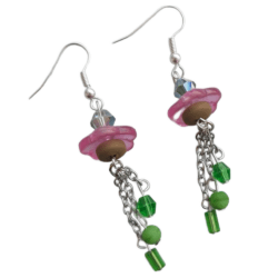 Stranded in Paradise -The Castaway- Chain Drop Earrings