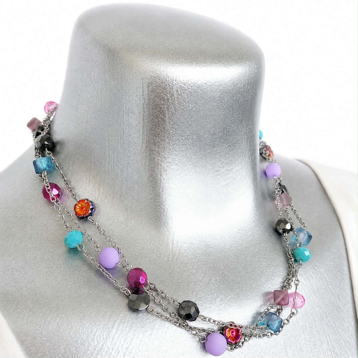 57 & Still Spinning - 05 - Roller Girl - Three Strand Necklace - Image 2