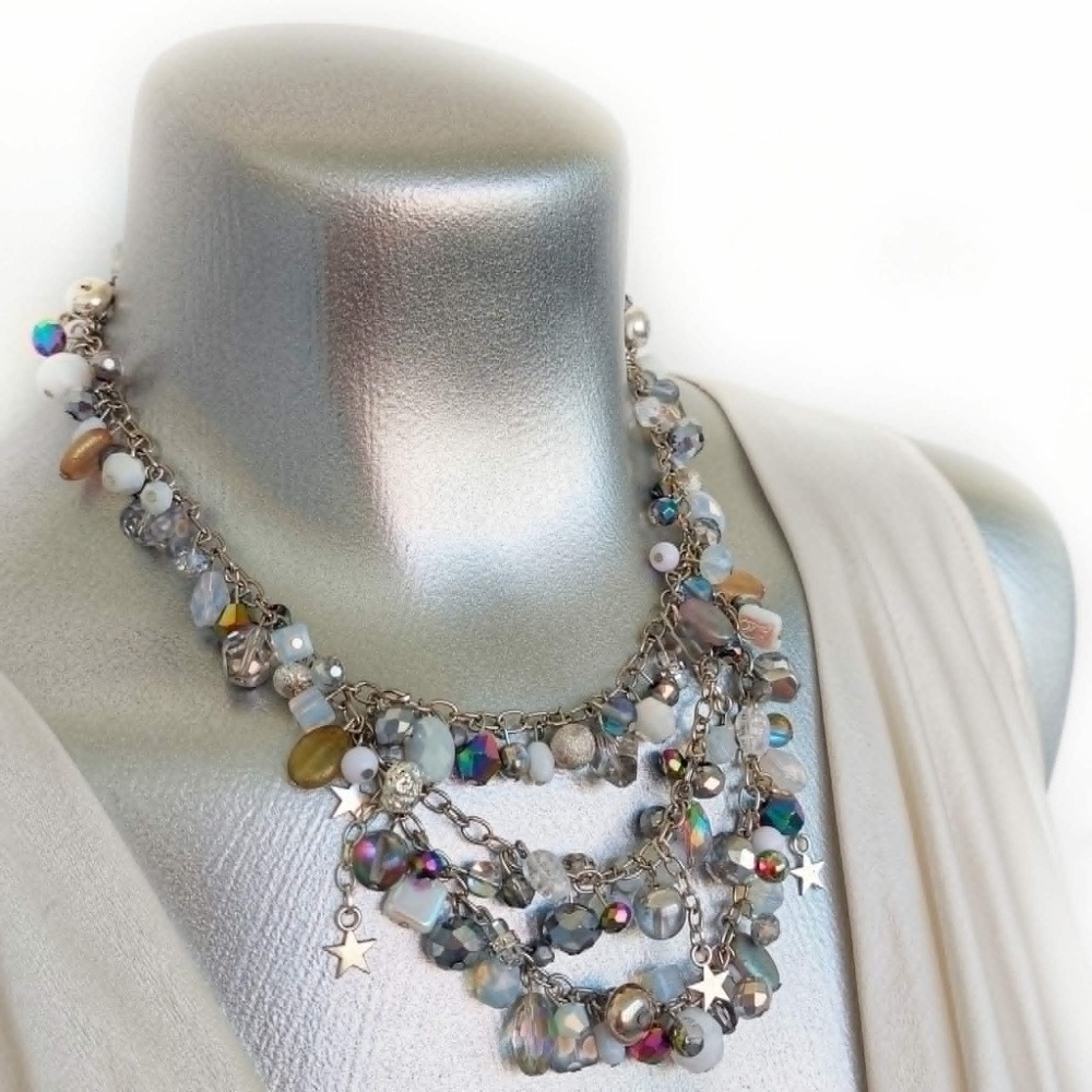 Perseid - Cosmic Spark - Cuff Necklace - Image 2