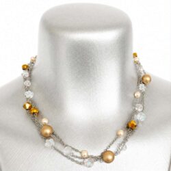 57 & Still Spinning - 43 - Born to Shine - Three Strand Necklace