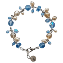 Sample Sale - Sky Blue & Gold Bijoux Bracelet