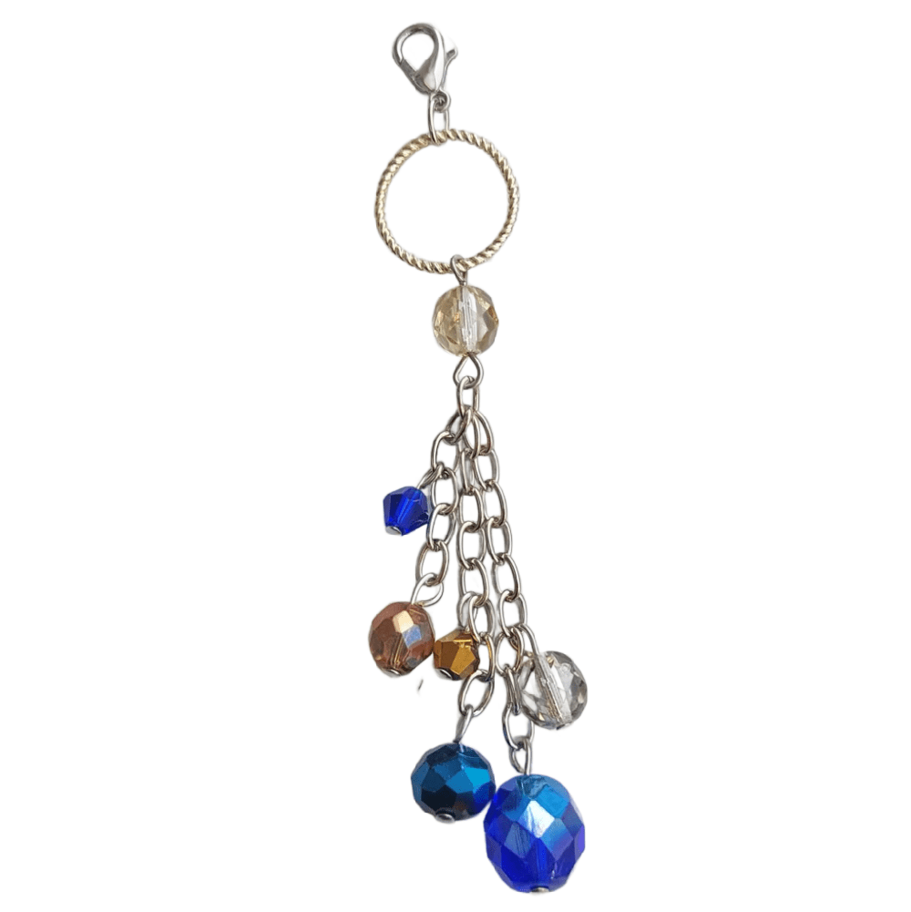 Sample Sale - Split Cluster Pendant in Bronze & Blue