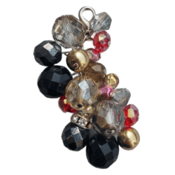 Sample Sale - Cluster Pendant in Red & Mixed Metal