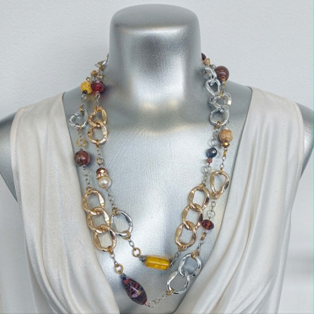 Sample Sale - Chain Link Statement Necklace/Belt