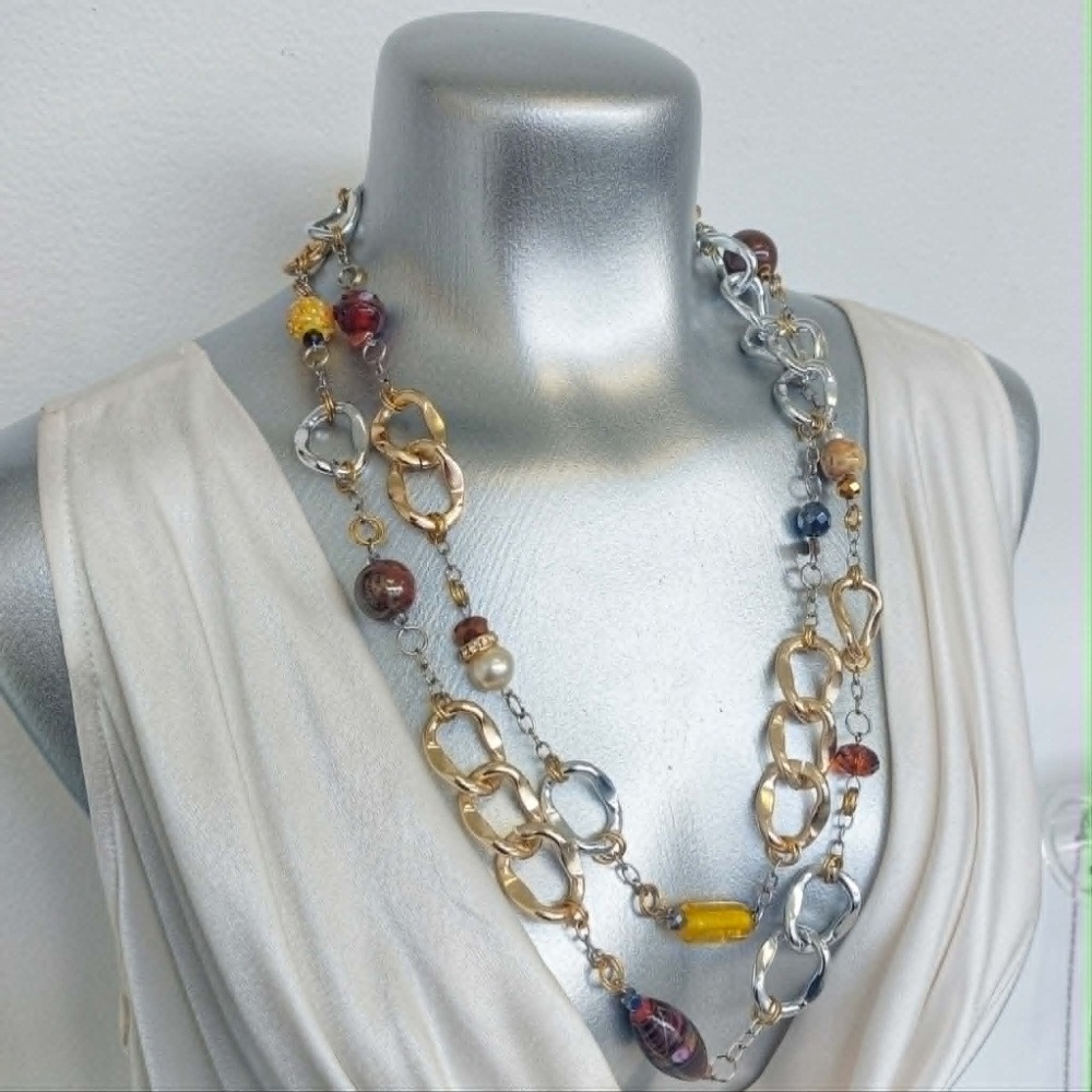 Sample Sale - Chain Link Statement Necklace/Belt - Image 2