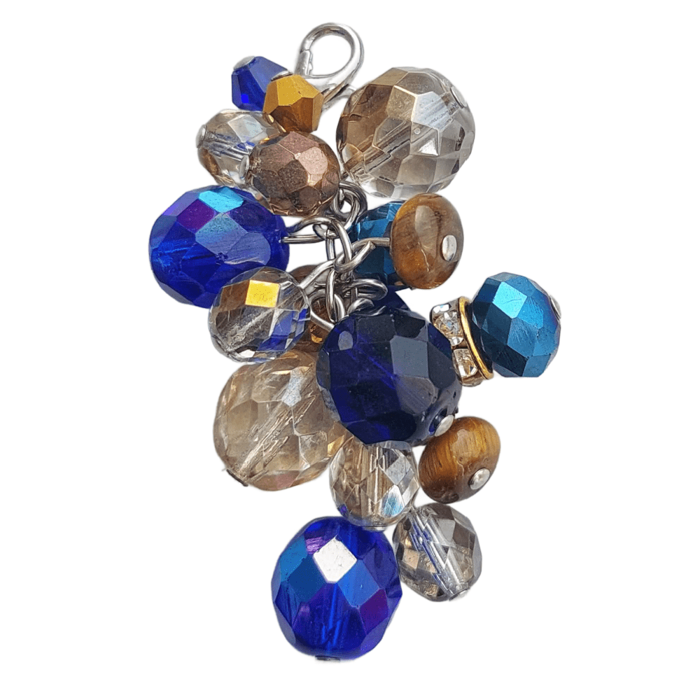 Sample Sale - Cluster Pendant in Bronze & Blue