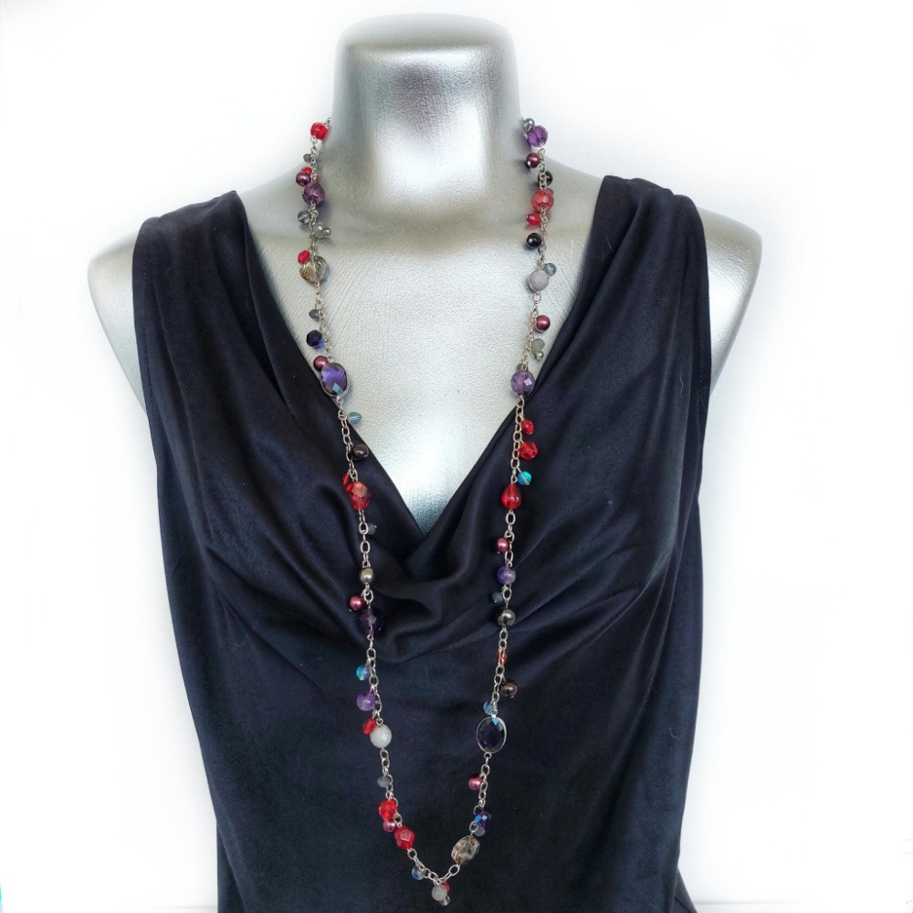 Vamp Collection - Dressed to Kill - Chain Long Strand Necklace - Image 3