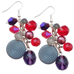 Vamp Collection - Crimson Kiss - Statement Earrings