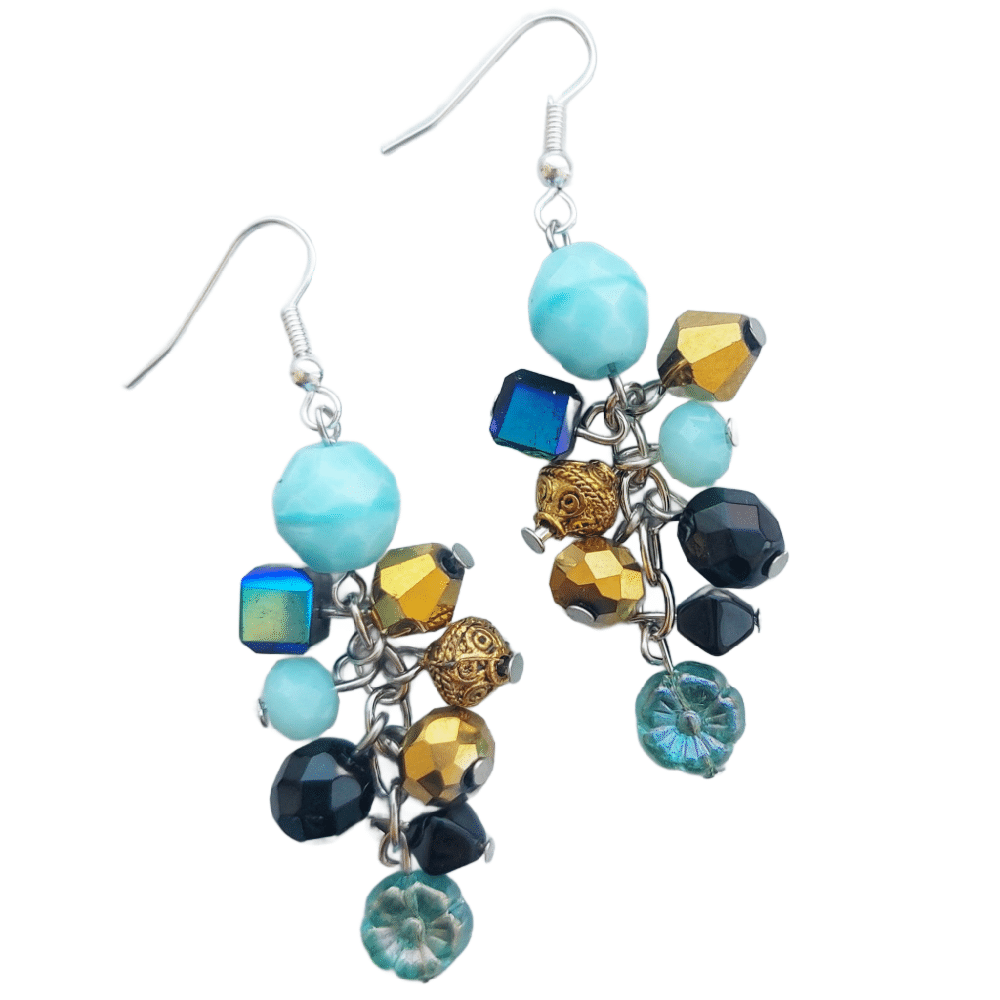 Cluster Drop Earrings - Delight