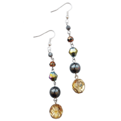 Alchemy Collection - The Beautiful Equation - Five Bead Earrings