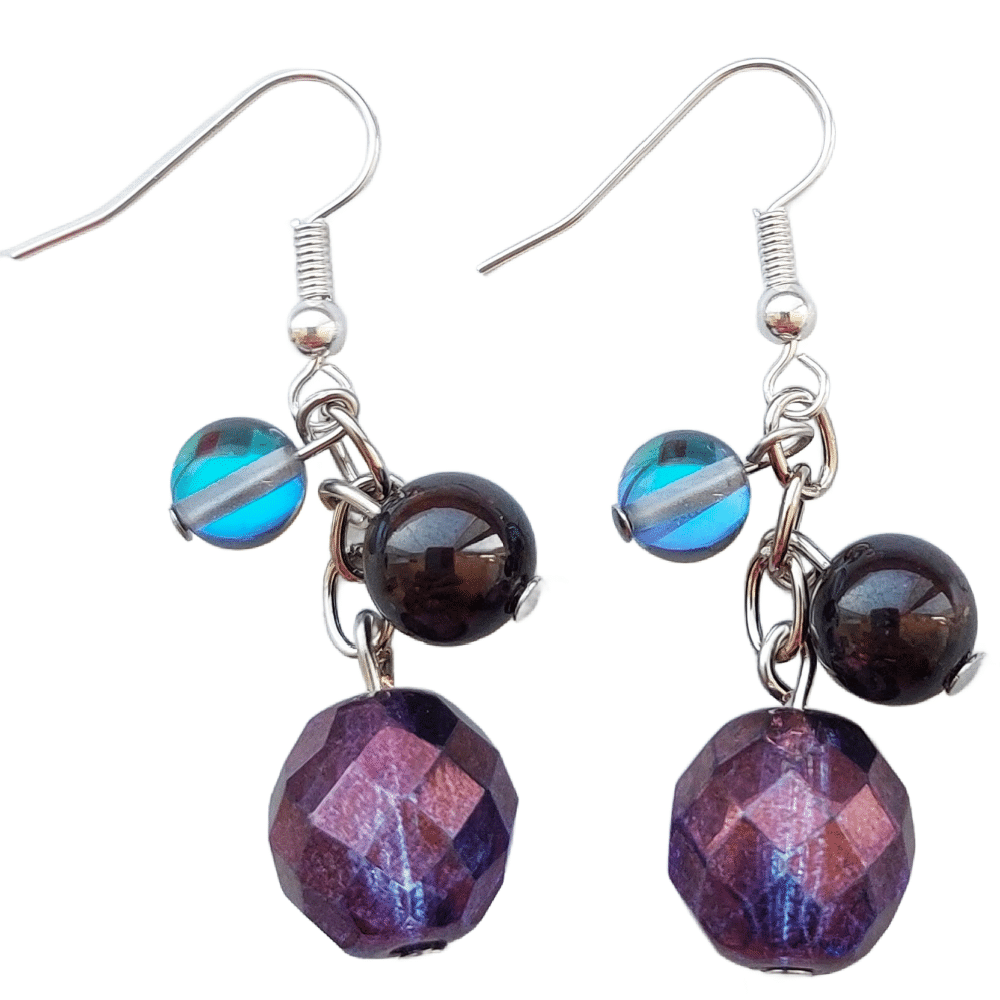 Vamp Collection - The Enchantress - Three Bead Earrings