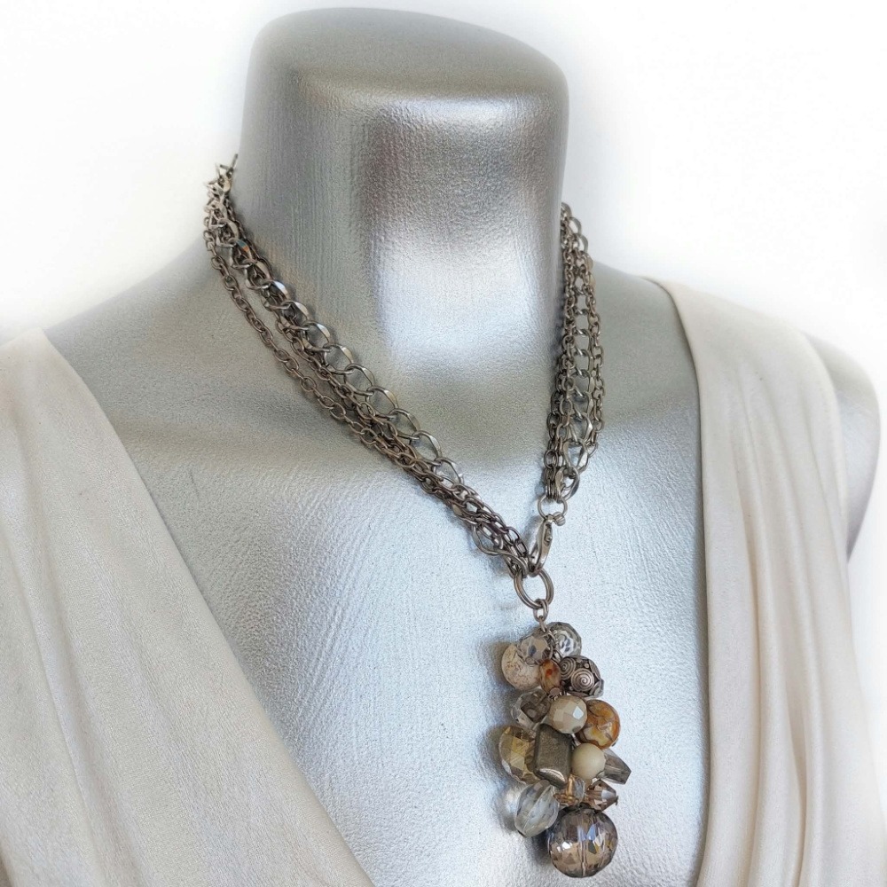 Lucky 13: Loved Again - The Elements - Adjustable Cluster Drop Necklace - Image 3