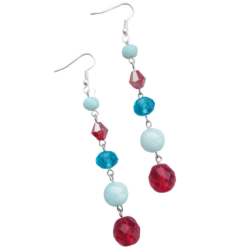 Five Bead Earrings - Harvest