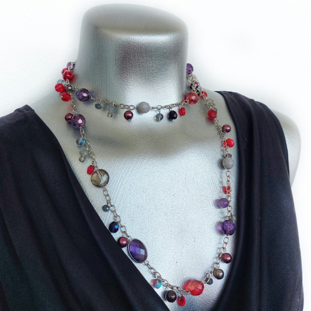 Vamp Collection - Dressed to Kill - Chain Long Strand Necklace - Image 2