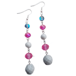 Five Bead Earrings - Together